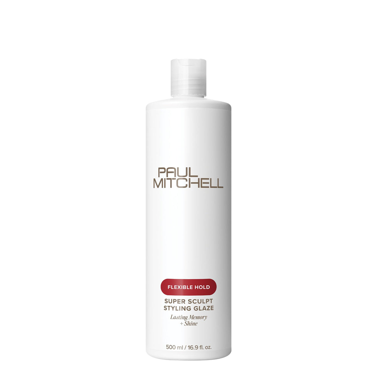 Paul Mitchell Super Sculpt front bottle view showing clean salon packaging and benefit