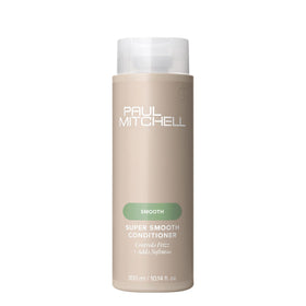 Paul Mitchell Super Smooth front packaging showing bottle and brand benefits