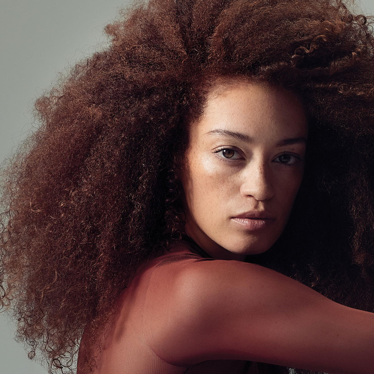 Paul Mitchell styled ringlets after diffusing, showing defined bounce and reduced frizz