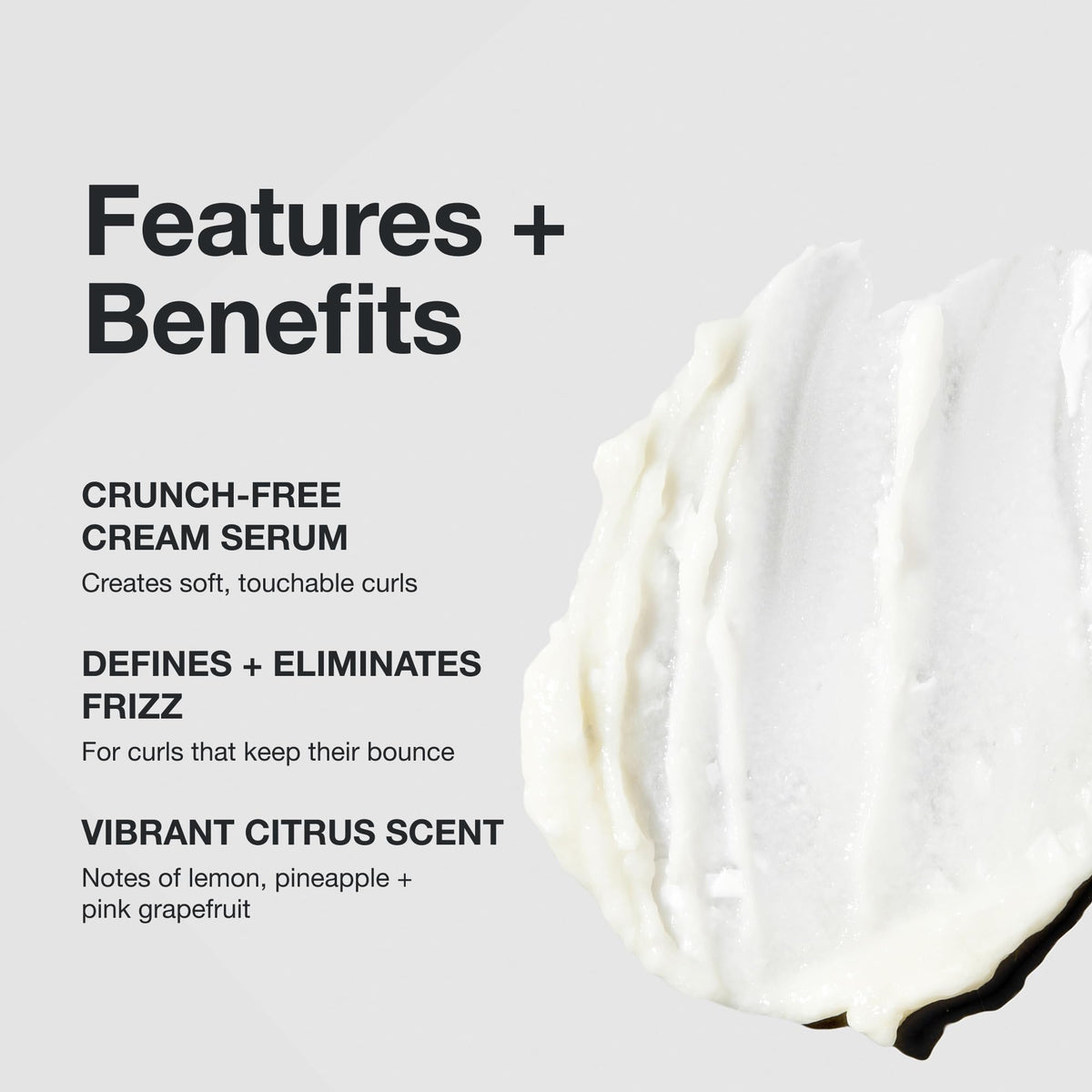 Paul Mitchell cream-serum texture in hand showing smooth, blendable consistency