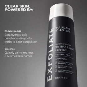Applying Paula's Choice with a cotton pad demonstrating convenient leave-on routine