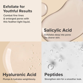 Paula's Choice applying exfoliant with cotton pad for precise application