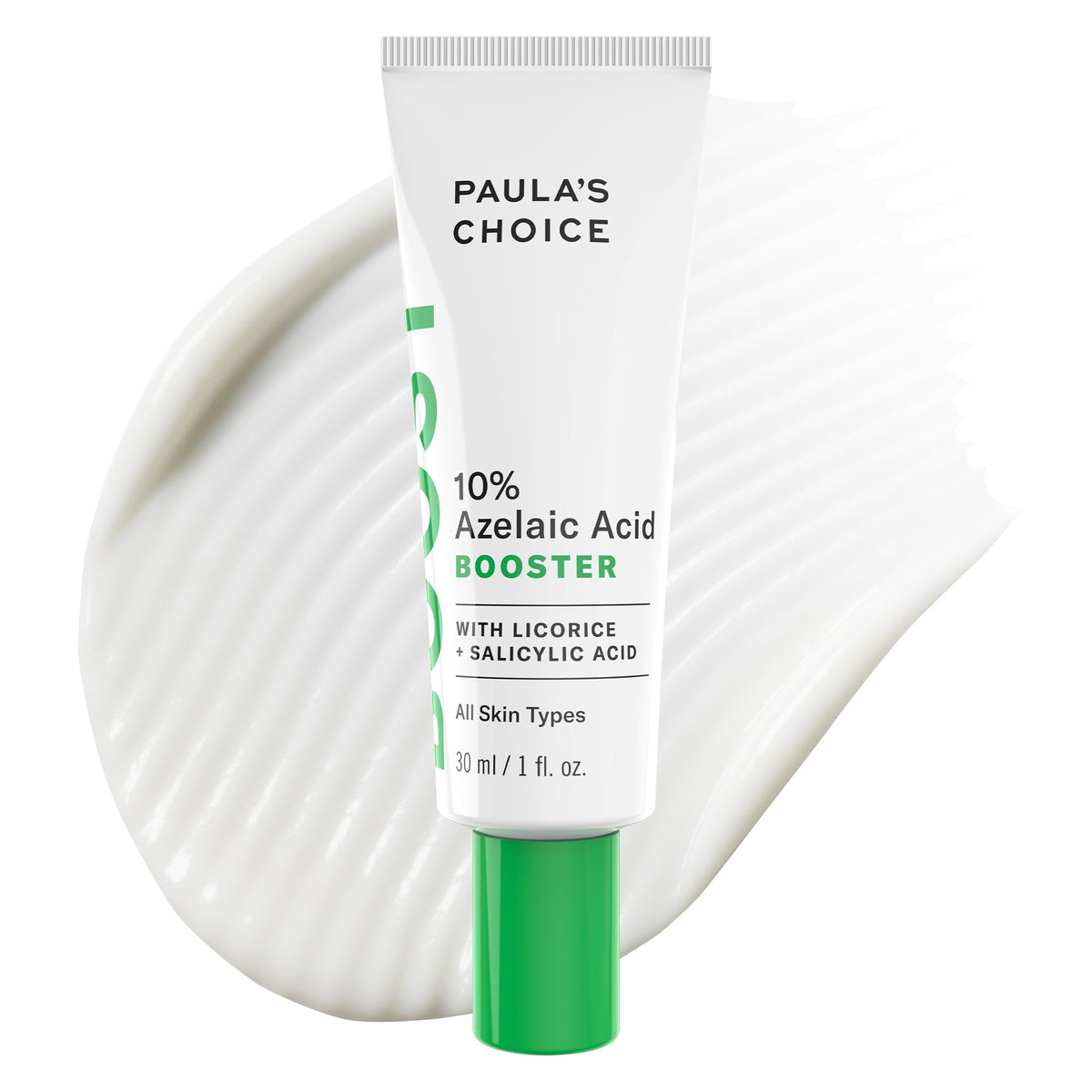 Paula's Choice bottle front view showing clean packaging and benefit