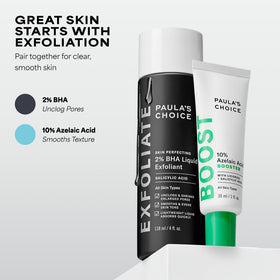 Paula's Choice product with travel essentials showing portable design
