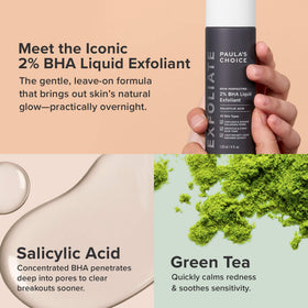 Paula's Choice BHA 2% liquid applied with dropper clearing pores