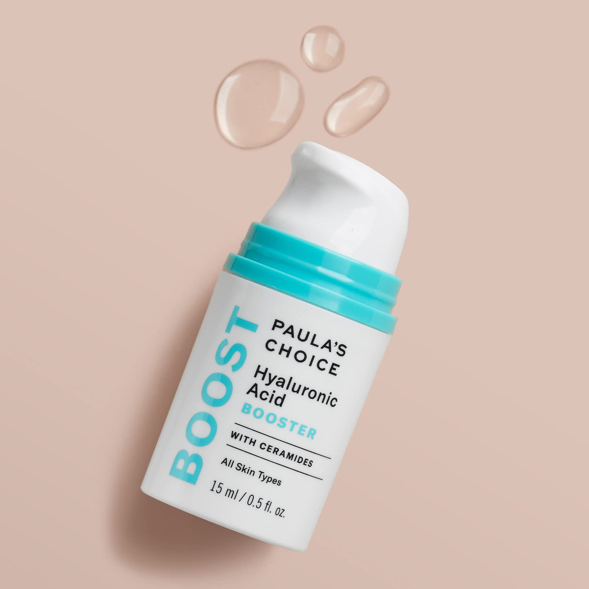 Paula's Choice serum applied to hand demonstrating quick-absorbing hydration