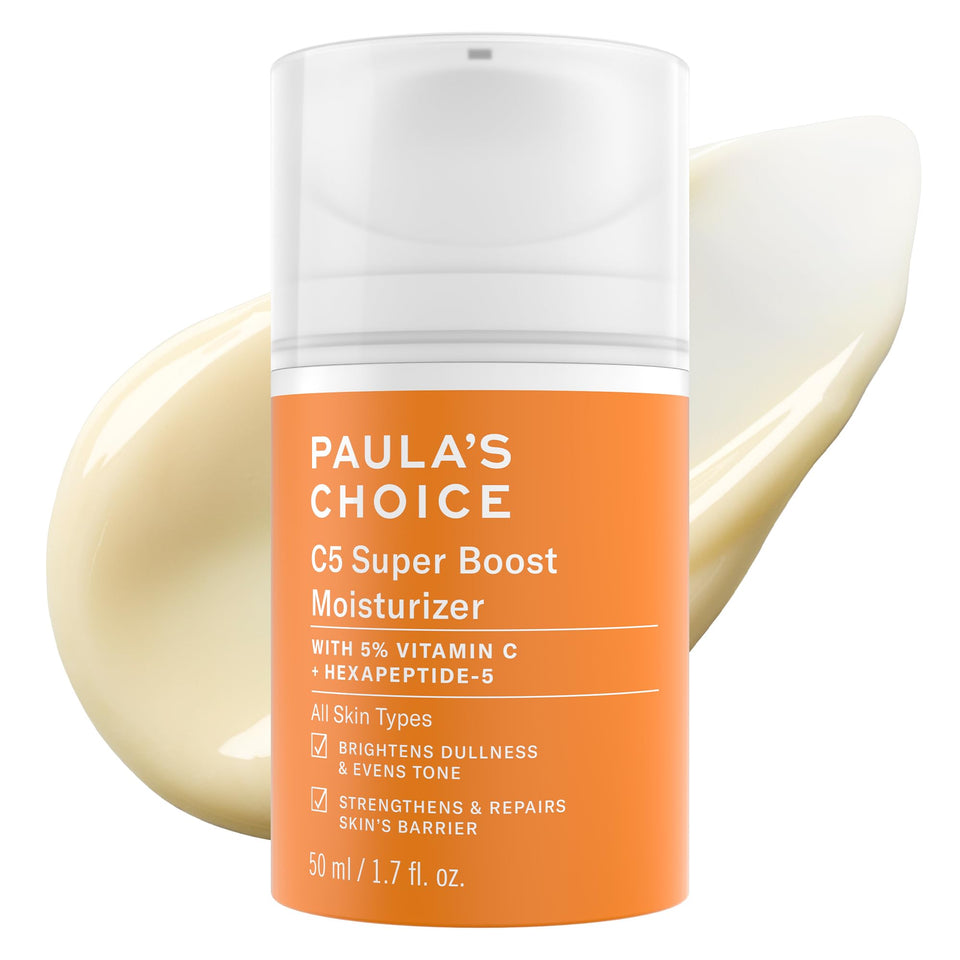 Paula's Choice front packaging of C5 moisturizer for clear identification and appeal