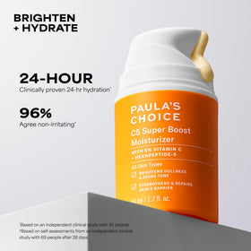 Paula's Choice cream texture close-up demonstrating lightweight, fast-absorbing hydration