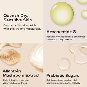 Paula's Choice open jar with cream on fingertip ready to apply, illustrating gentle application benefit