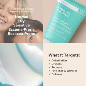 Paula's Choice product label close-up highlighting fragrance-free formula and sensitive-skin focus