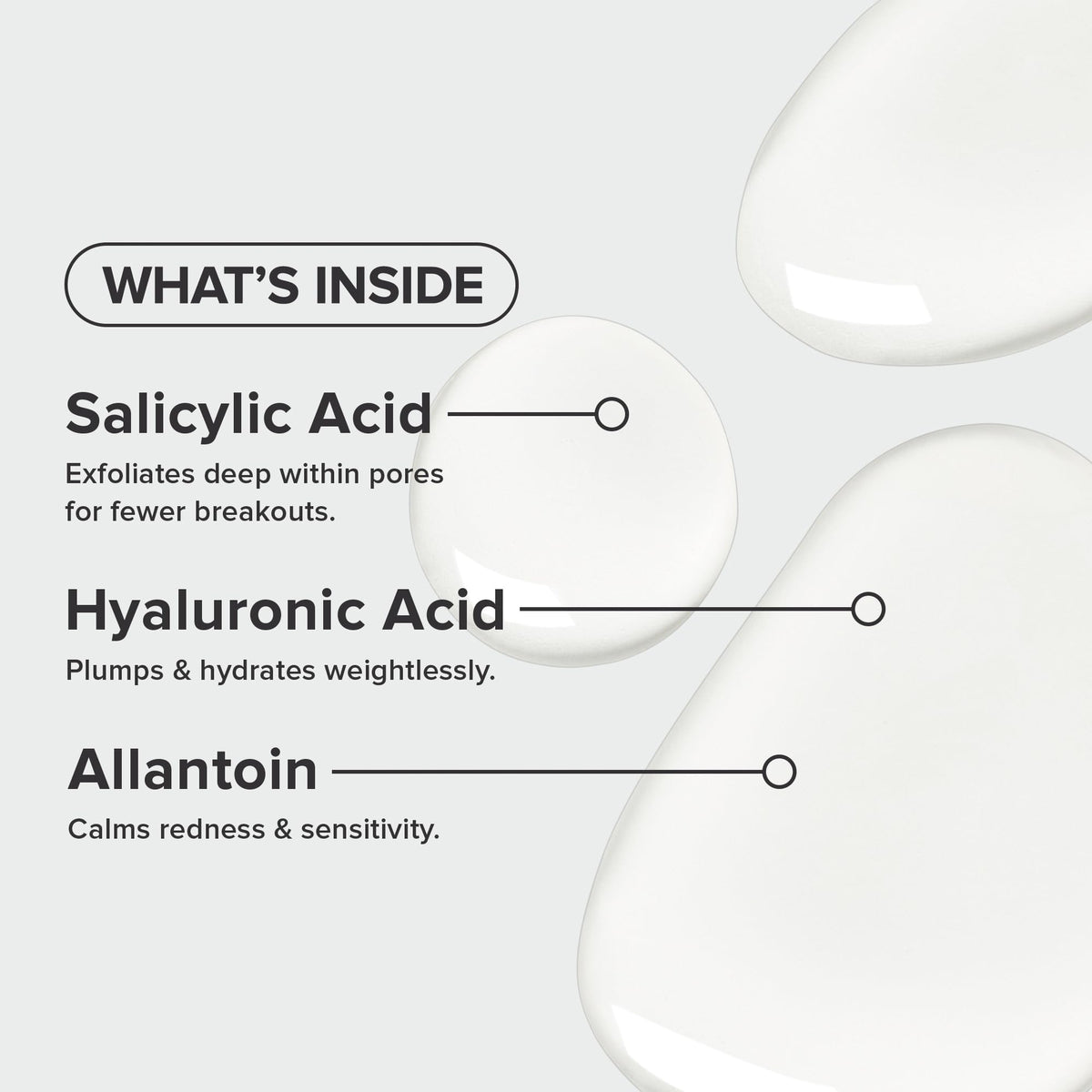 Paula's Choice bottle label detail highlighting 2% salicylic acid for clarity