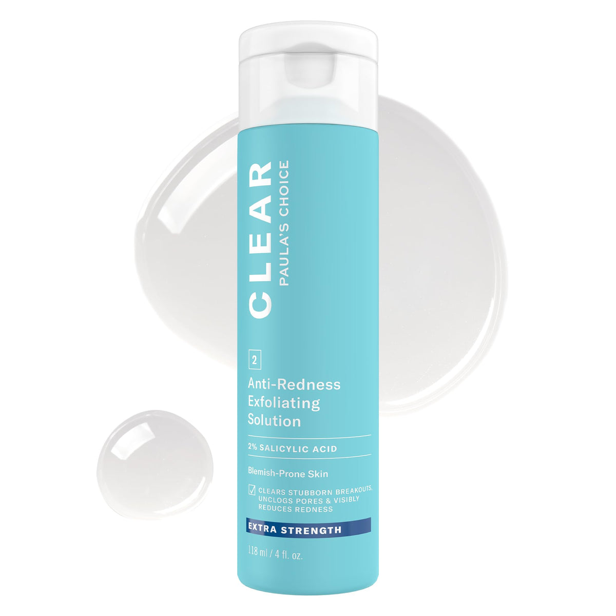 Paula's Choice front bottle showing label and 2% salicylic acid benefit