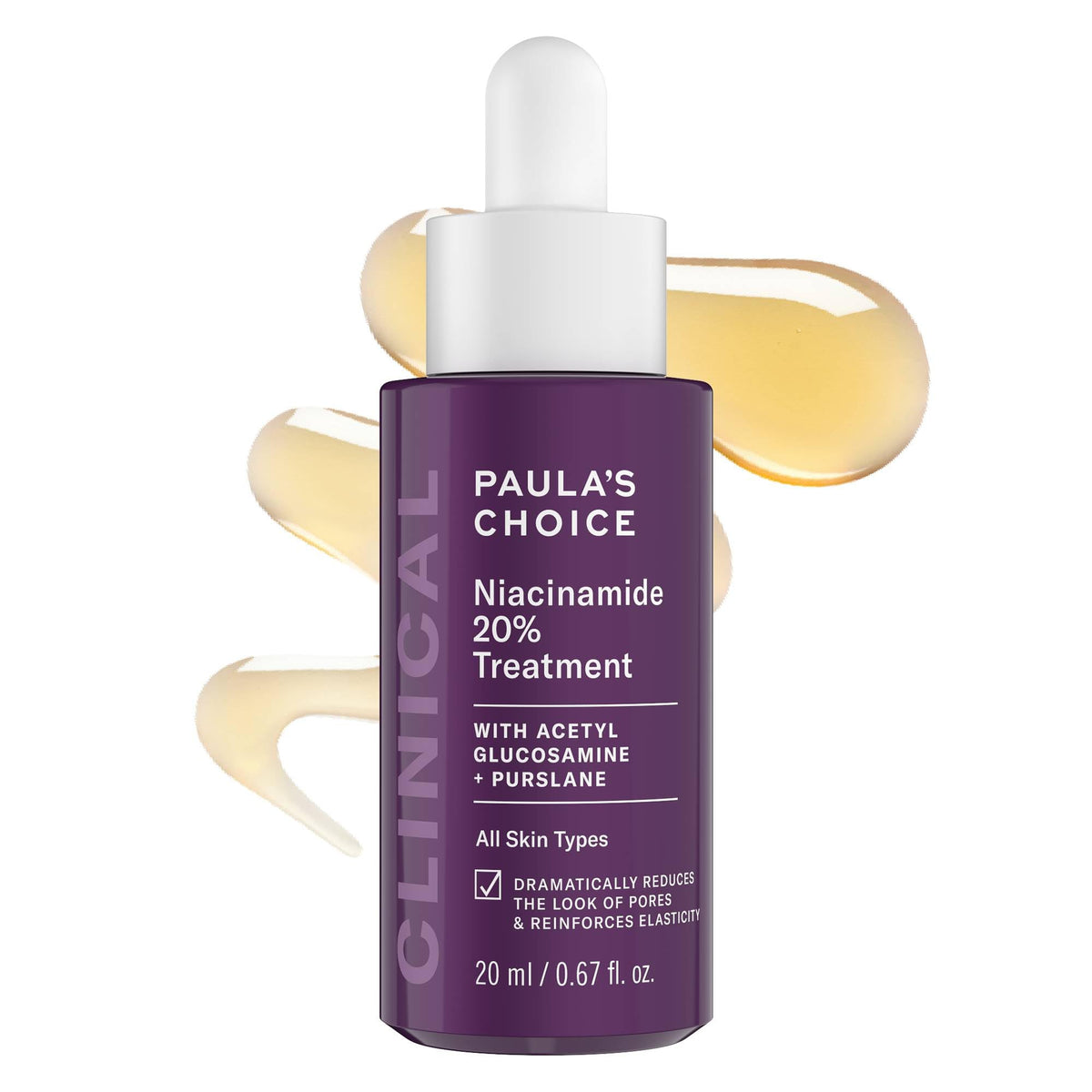 Paula's Choice bottle front view showing product label and clarity benefit