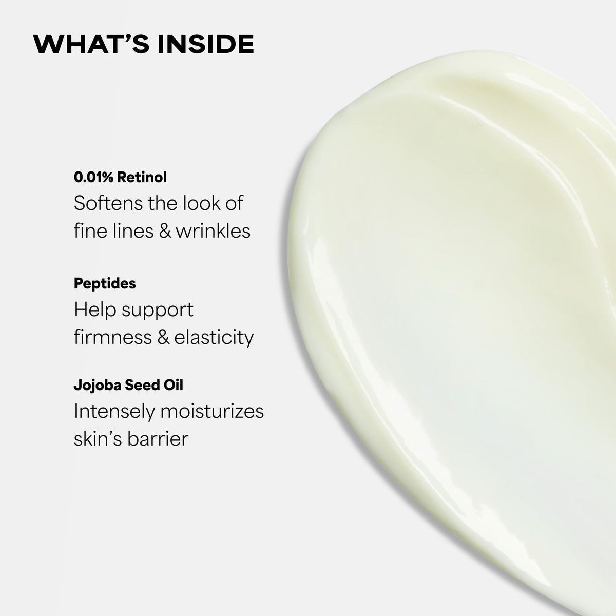 Paula's Choice cream texture closeup demonstrating rich consistency for deep hydration