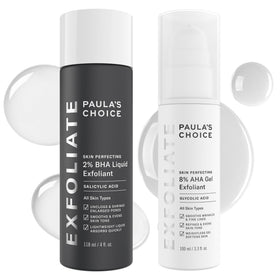 Paula's Choice duo front packaging showing both bottles and benefits
