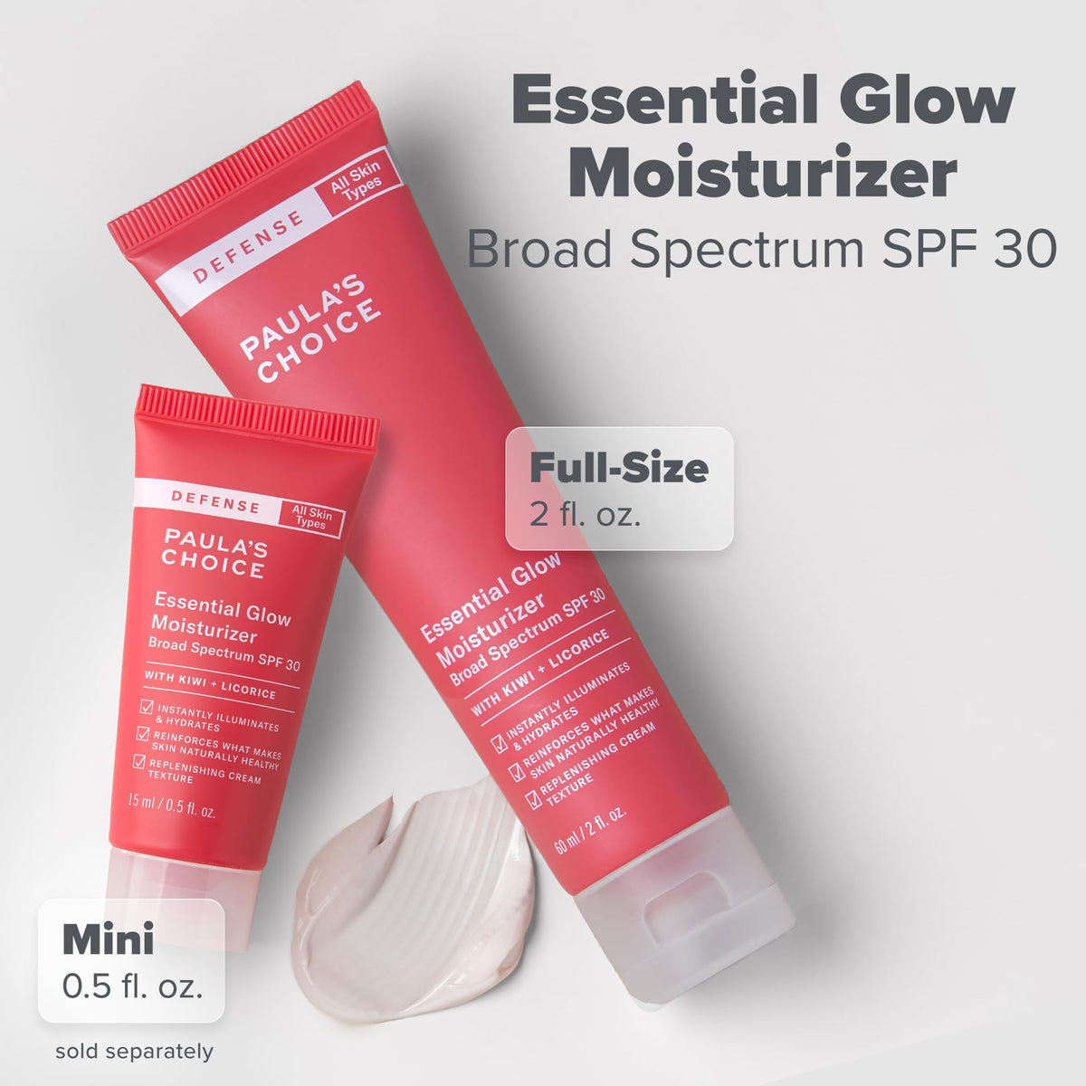 Paula's Choice applied on cheek for dewy finish and instant radiance
