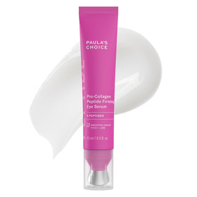 Paula's Choice front packaging showing compact eye serum, promotes easy use
