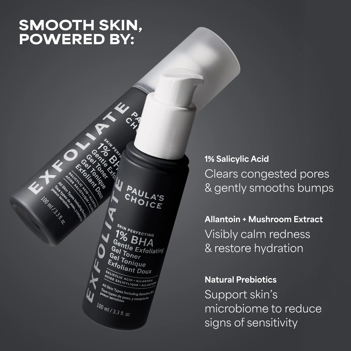 Paula's Choice applied to face in routine showing gentle calming benefit
