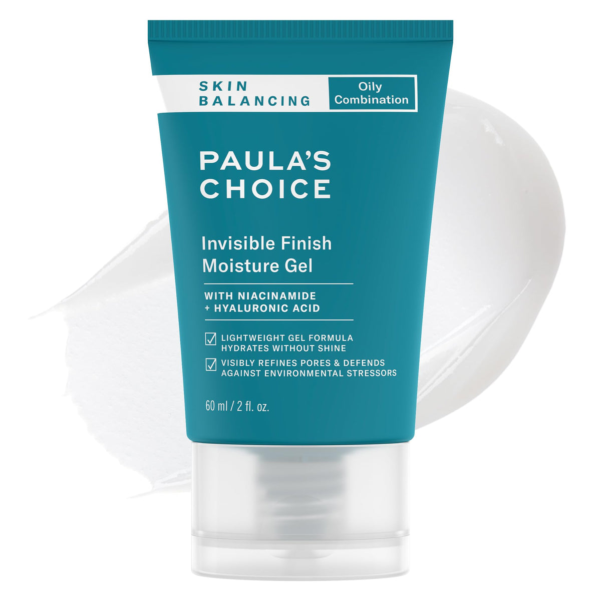 Paula's Choice front packaging showing lightweight gel and key benefits
