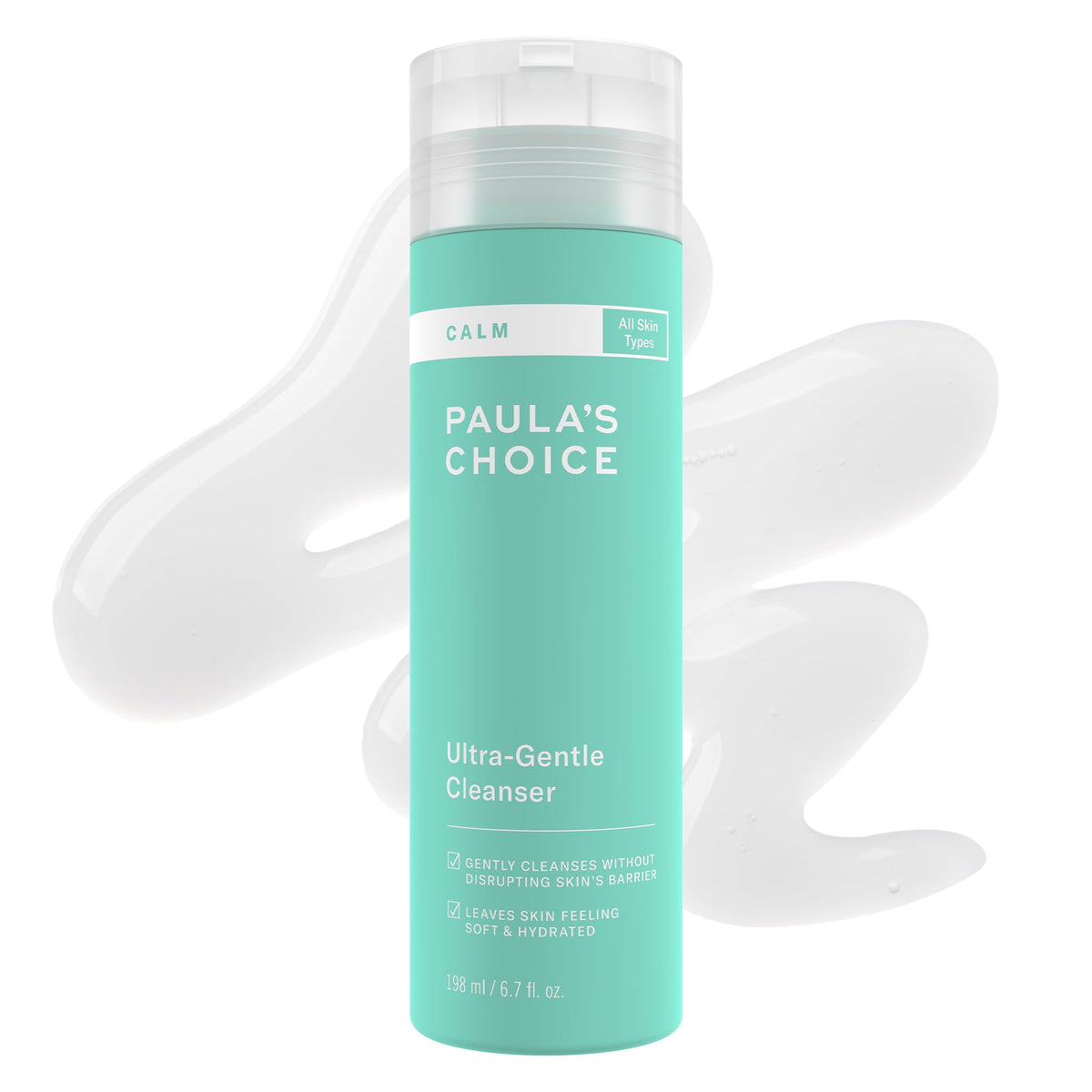 Paula's Choice front packaging showing gentle cleanser and benefits