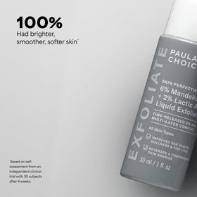 Paula's Choice ingredient label close-up highlighting active acids and antioxidants