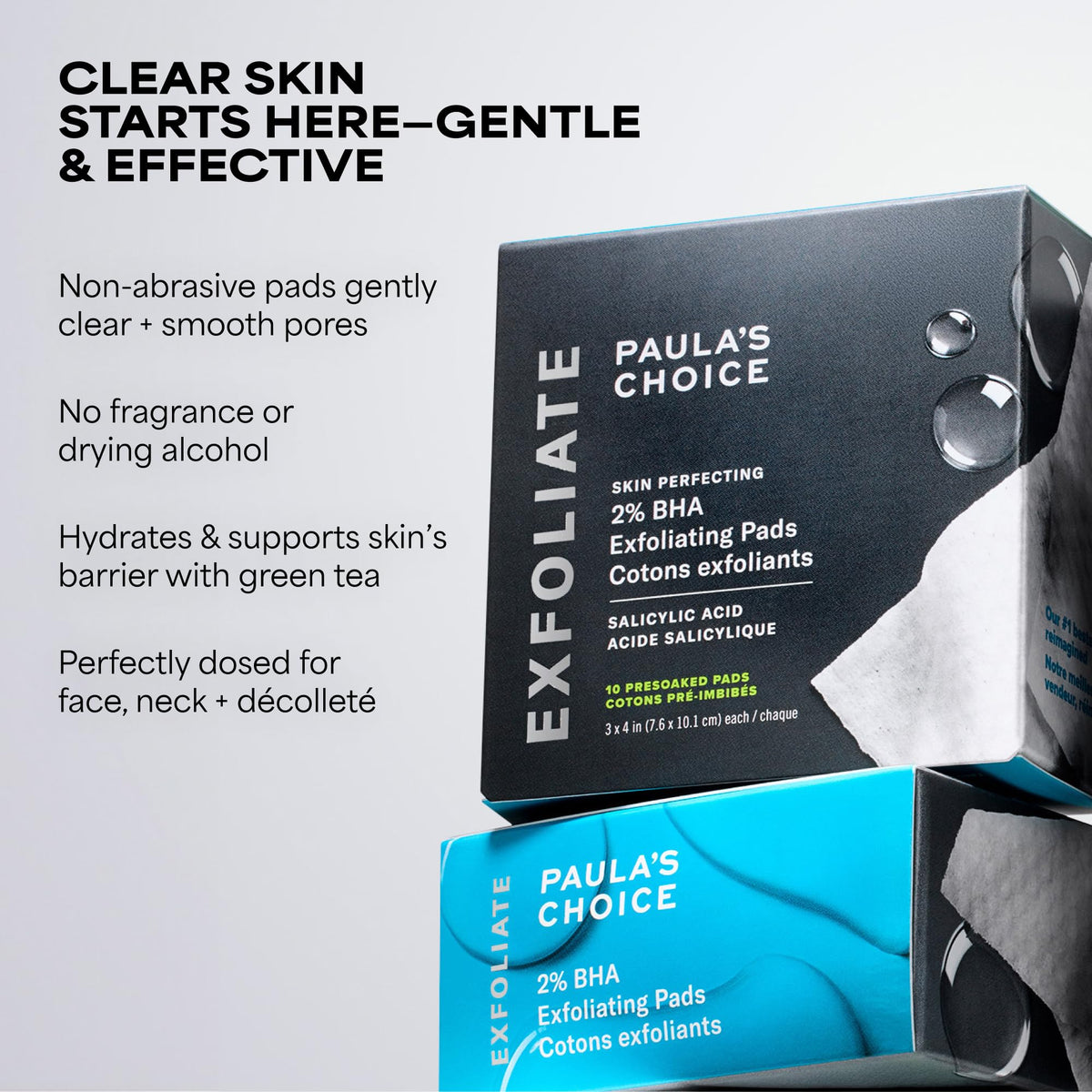 Paula's Choice ingredients label closeup displaying active BHA concentration