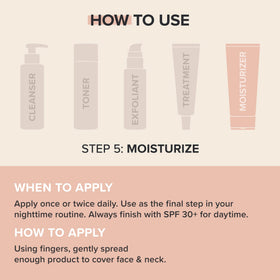 Paula's Choice moisturizer applied on model skin demonstrating matte finish