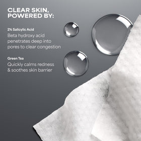 Paula's Choice opened sealed packet revealing hygienic single-use pad