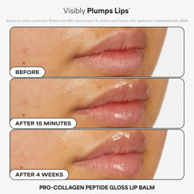 Paula's Choice peptide gloss balm open displaying shine and hydration