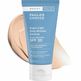 Paula's Choice front packaging showing SPF 30 and tinted mineral finish benefit