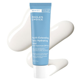 Paula's Choice front tube showing SPF 50 and product branding for daily protection