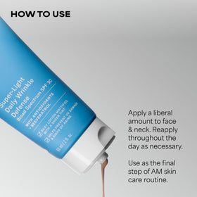 Paula's Choice product swiped on skin demonstrating sheer tint and blendability benefit