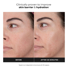 Paula's Choice moisturiser texture close-up demonstrating quick absorption benefit