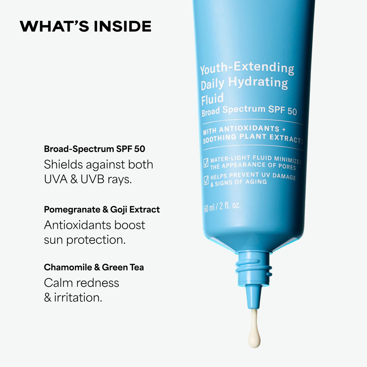 Paula's Choice texture swirl of fluid illustrating sheer, non-greasy finish