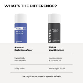 Paula's Choice toner on hand being dabbed to skin showing gentle application benefit