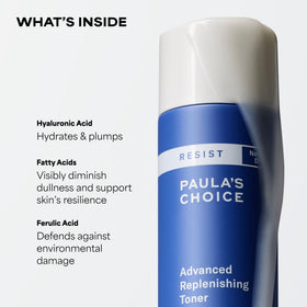 Paula's Choice close-up of clear toner texture highlighting hydrating, fast-absorbing feel