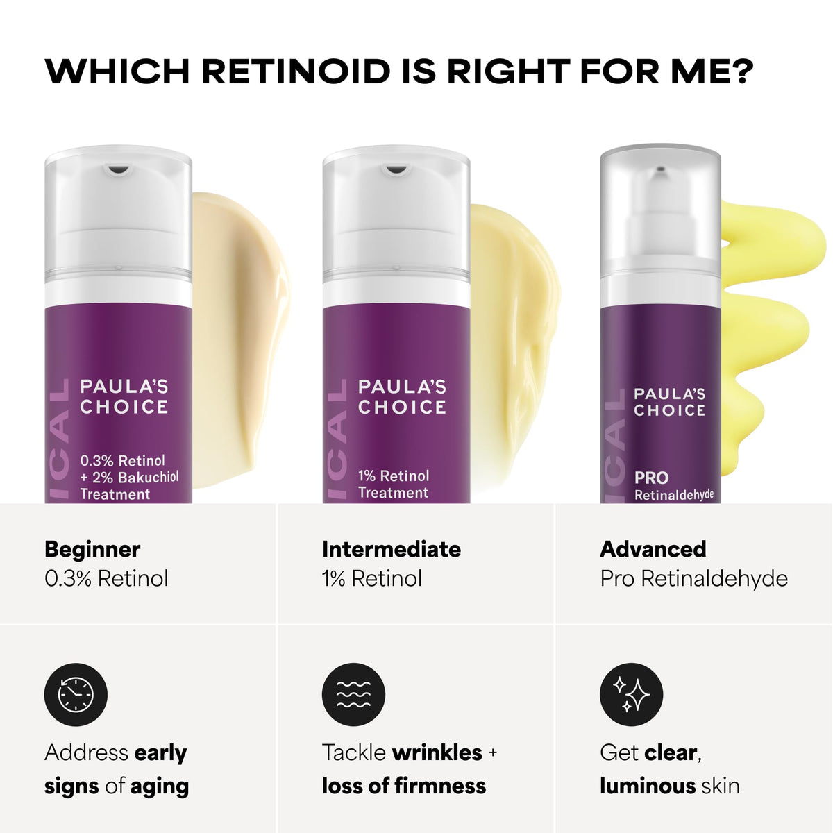 Paula's Choice retinol bottle next to moisture oil booster suggesting complementary use