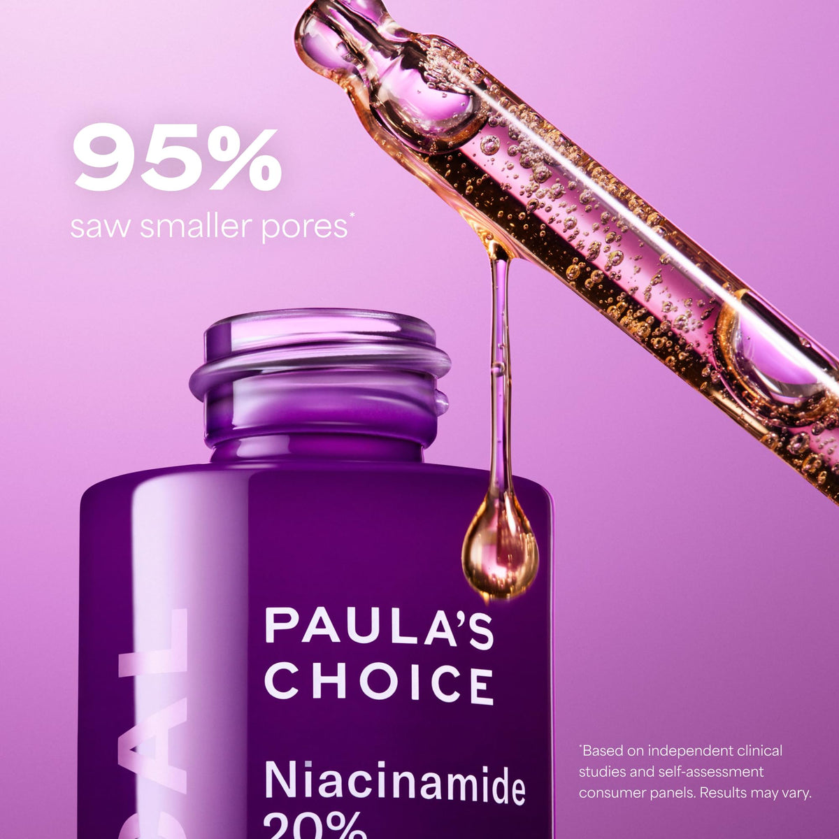 Paula's Choice dropper dispensing serum highlighting smooth texture and absorption
