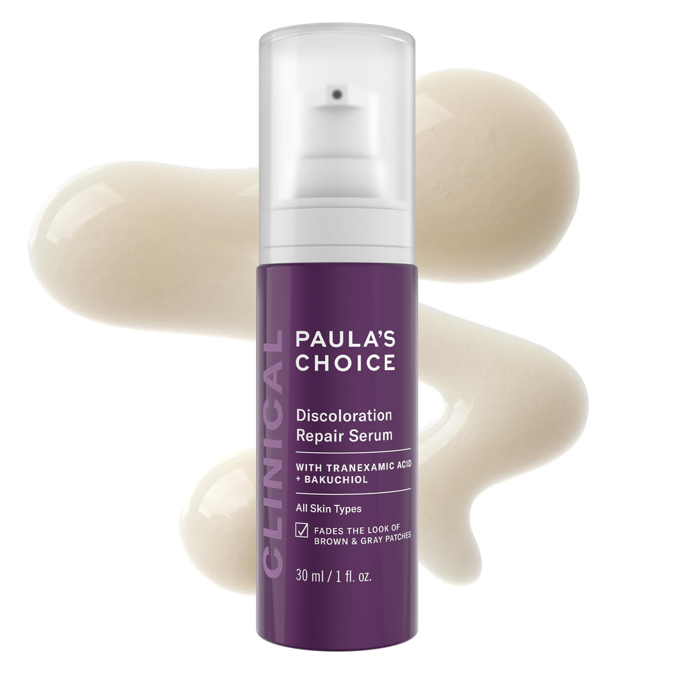 Paula's Choice front packaging showing bottle and box, highlights clinical formula benefits