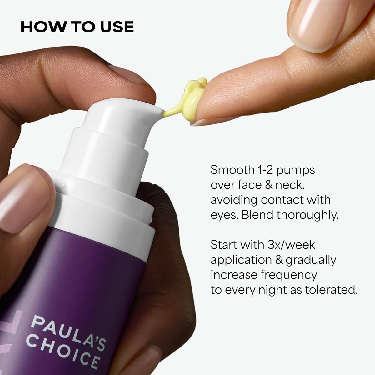 Paula's Choice serum beside moisturizer and sunscreen showing routine pairing