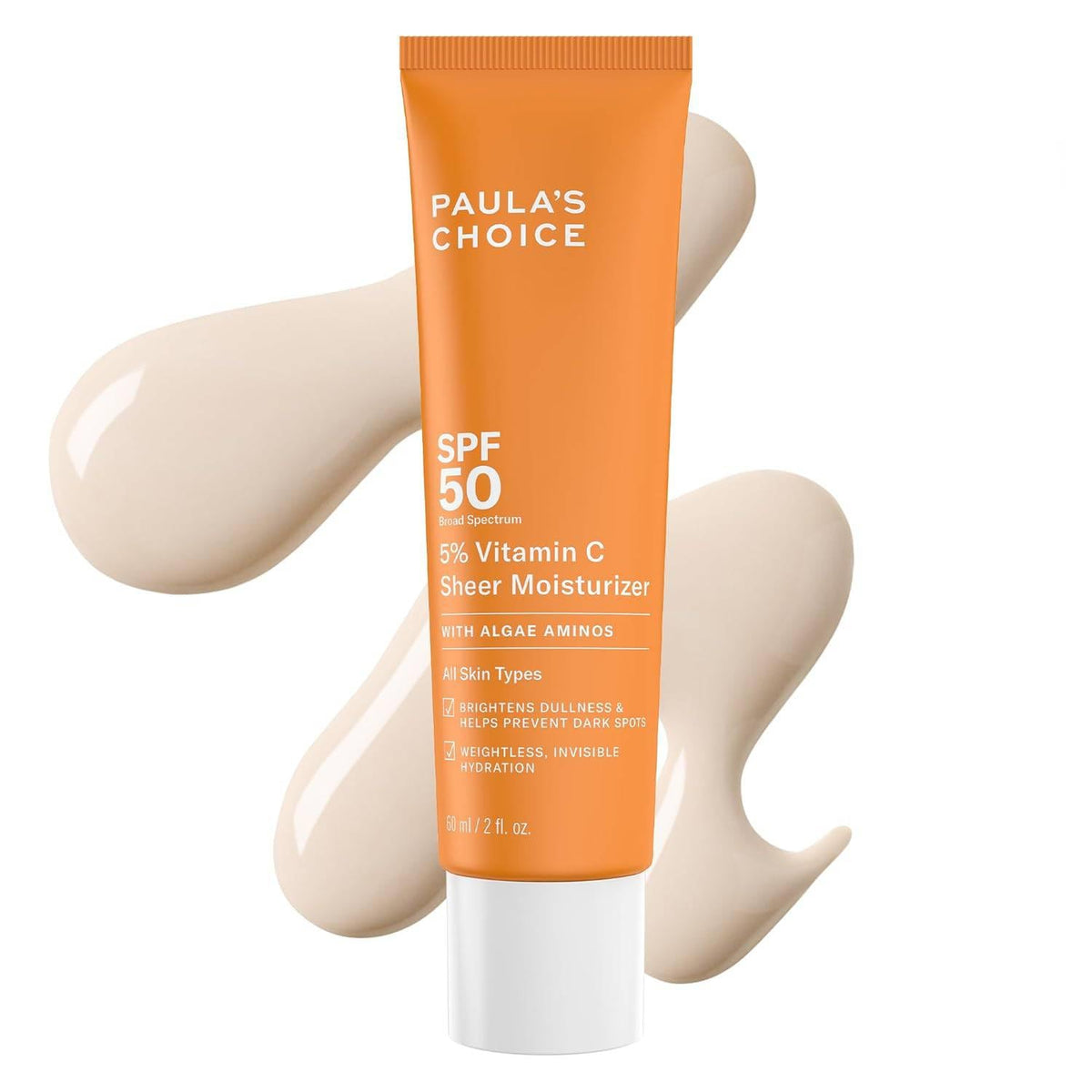 Paula's Choice front packaging showing SPF 50 and brightening benefit