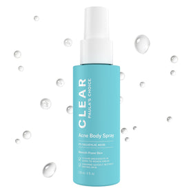 Paula's Choice front bottle shot showing clear spray packaging and product benefits