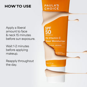 Paula's Choice applied on hand demonstrating sheer, no-white-cast finish