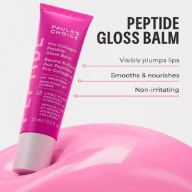 Paula's Choice swatch on skin reflecting light for fuller-looking lips
