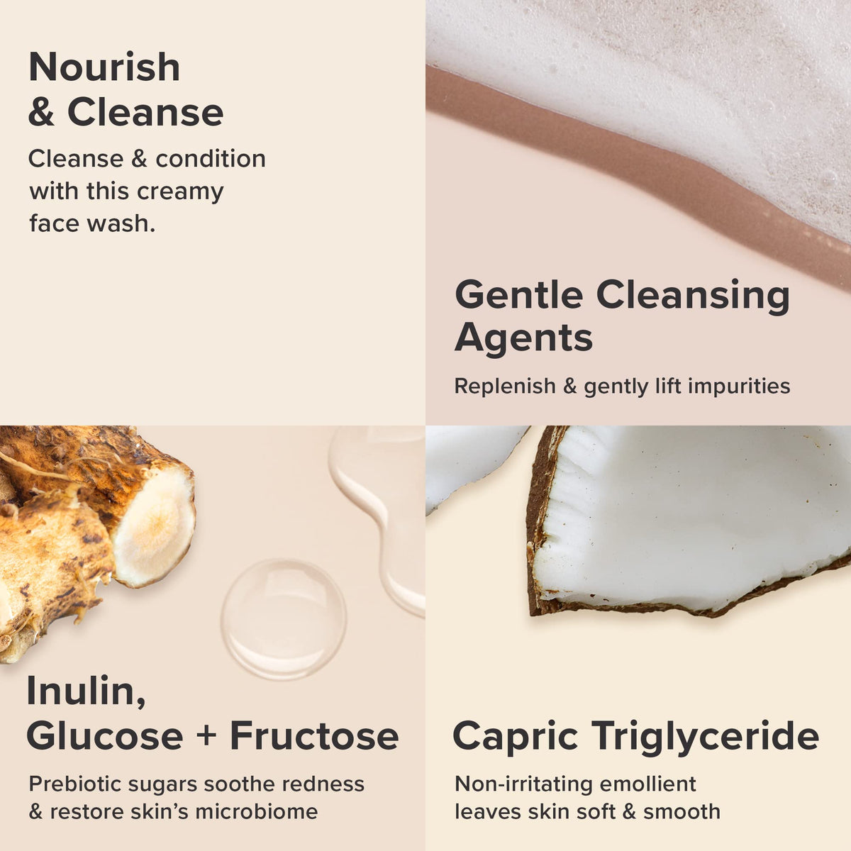 Paula's Choice texture foam detail demonstrating silky hydrated finish