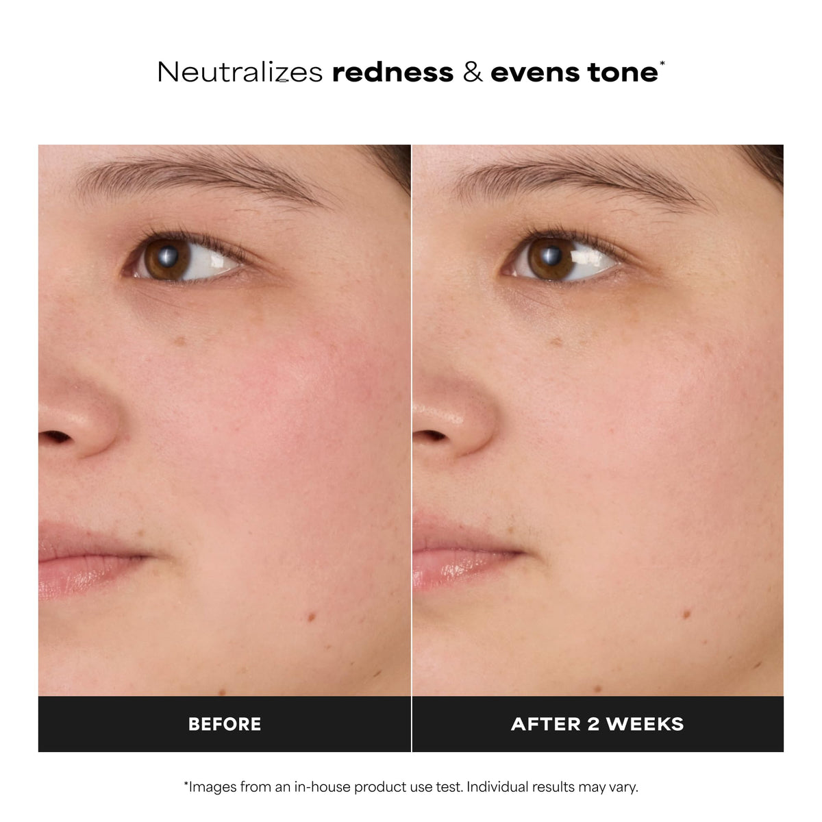 Paula's Choice label close-up highlighting niacinamide and fragrance-free benefit