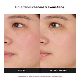 Paula's Choice label close-up highlighting niacinamide and fragrance-free benefit
