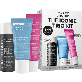 Paula's Choice front packaging showing all three kit items and value