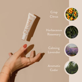 PAUME being massaged into cuticle to soothe and hydrate skin