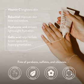 PAUME cream texture swirl demonstrating rich, fast-absorbing formula